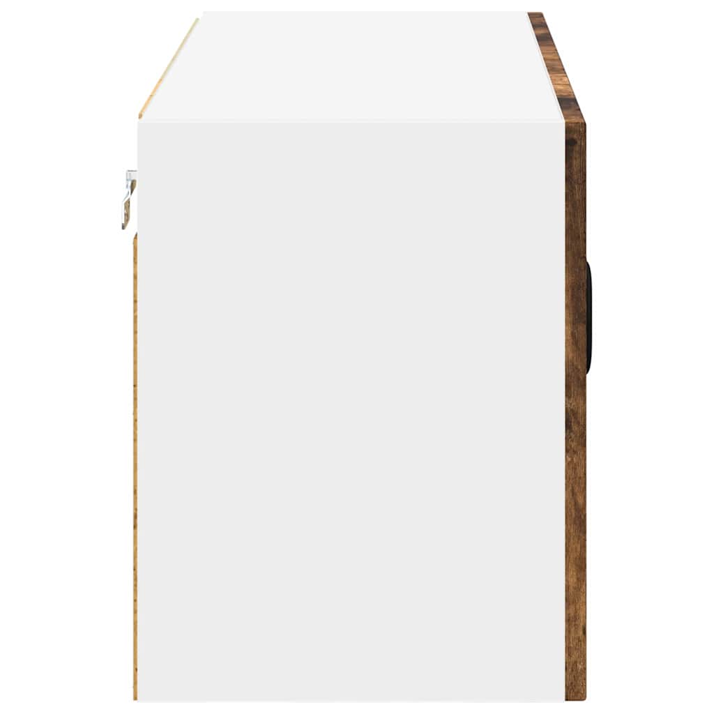vidaXL Wall Cabinet LUCCA Smoked Oak 80 x 31 x 40 cm Engineered Wood