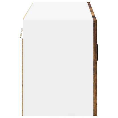 vidaXL Wall Cabinet LUCCA Smoked Oak 80 x 31 x 40 cm Engineered Wood