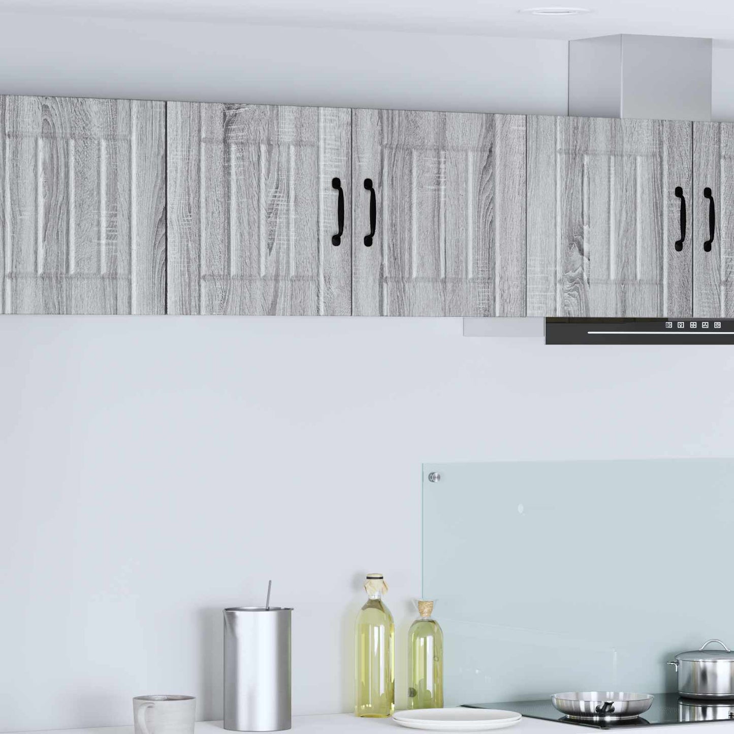 vidaXL Wall Cabinet LUCCA Grey Sonoma 80 x 31 x 40 cm Engineered Wood