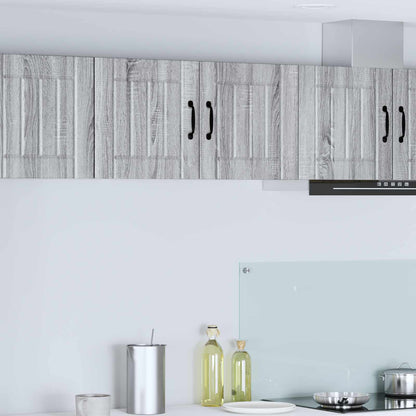 vidaXL Wall Cabinet LUCCA Grey Sonoma 80 x 31 x 40 cm Engineered Wood