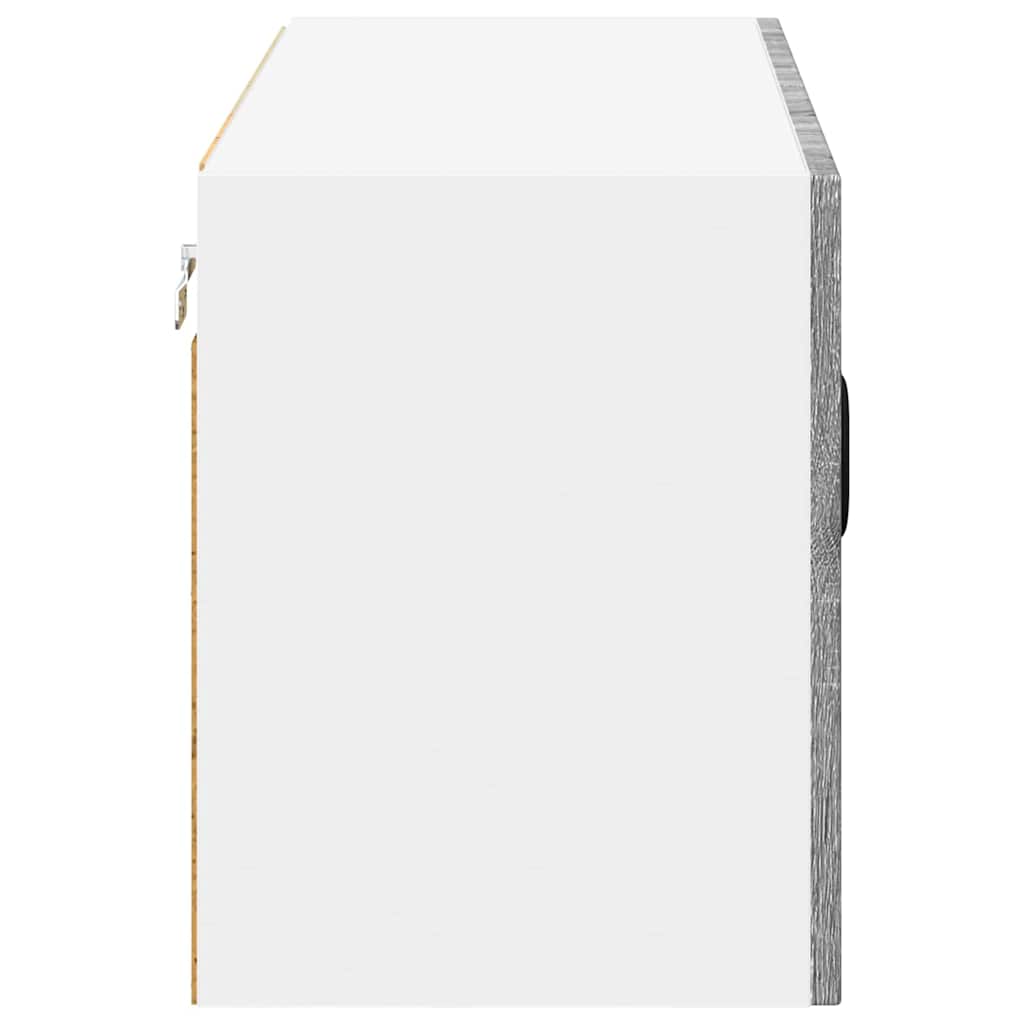 vidaXL Wall Cabinet LUCCA Grey Sonoma 80 x 31 x 40 cm Engineered Wood