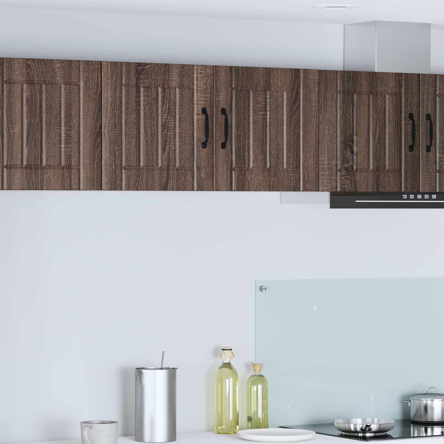 vidaXL Wall Cabinet LUCCA Brown Oak 80 x 31 x 40 cm Engineered Wood