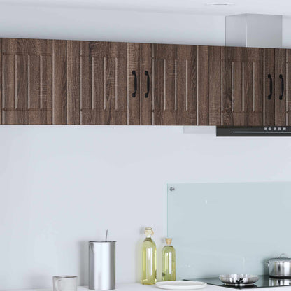 vidaXL Wall Cabinet LUCCA Brown Oak 80 x 31 x 40 cm Engineered Wood