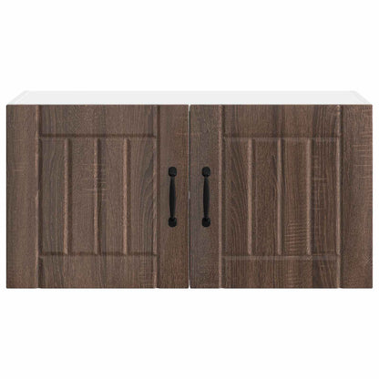 vidaXL Wall Cabinet LUCCA Brown Oak 80 x 31 x 40 cm Engineered Wood