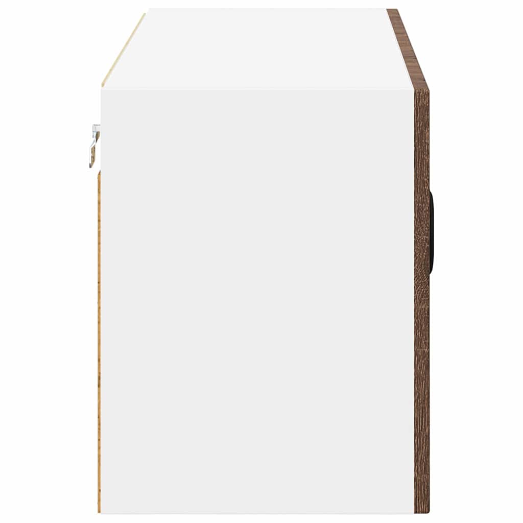 vidaXL Wall Cabinet LUCCA Brown Oak 80 x 31 x 40 cm Engineered Wood