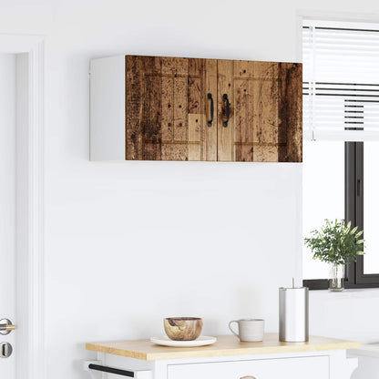 vidaXL Wall Cabinet LUCCA Old Wood 80 x 31 x 40 cm Engineered Wood