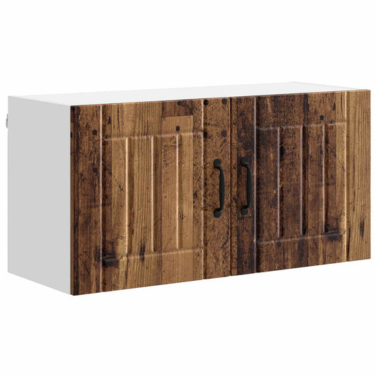 vidaXL Wall Cabinet LUCCA Old Wood 80 x 31 x 40 cm Engineered Wood