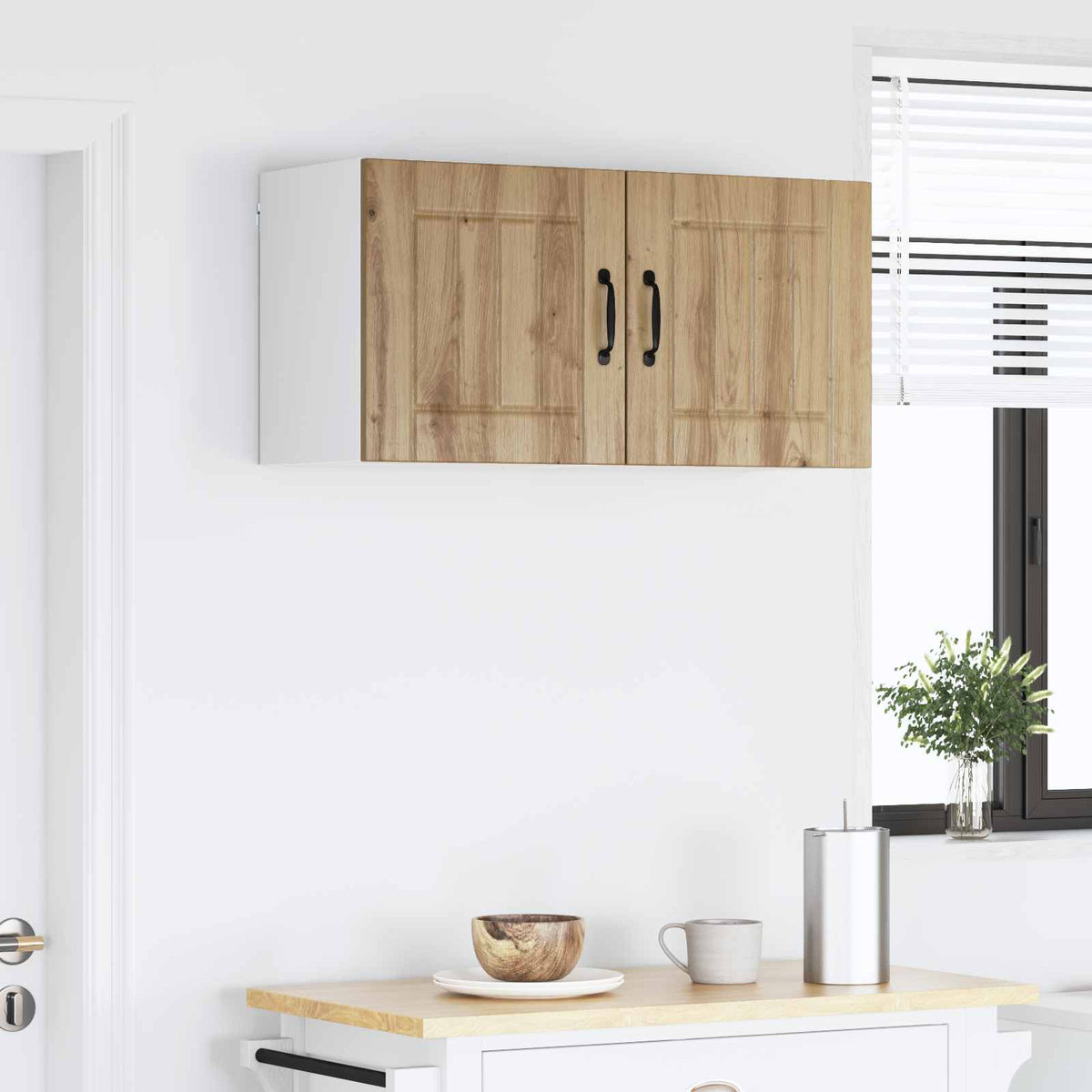 vidaXL Wall Cabinet LUCCA Artisan Oak 80 x 31 x 40 cm Engineered Wood