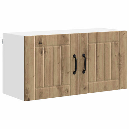 vidaXL Wall Cabinet LUCCA Artisan Oak 80 x 31 x 40 cm Engineered Wood