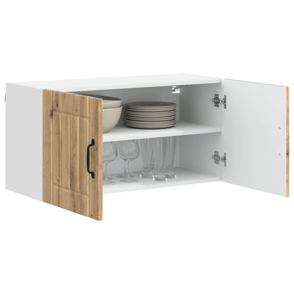 vidaXL Wall Cabinet LUCCA Artisan Oak 80 x 31 x 40 cm Engineered Wood