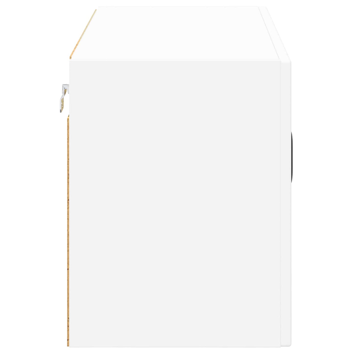 vidaXL Wall Glass Cabinet LUCCA White 80 x 31 x 40 cm Engineered Wood