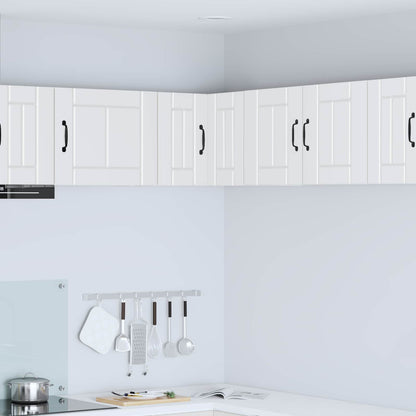vidaXL Wall Corner Cabinet LUCCA White 57 x 57 x 40 cm Engineered Wood