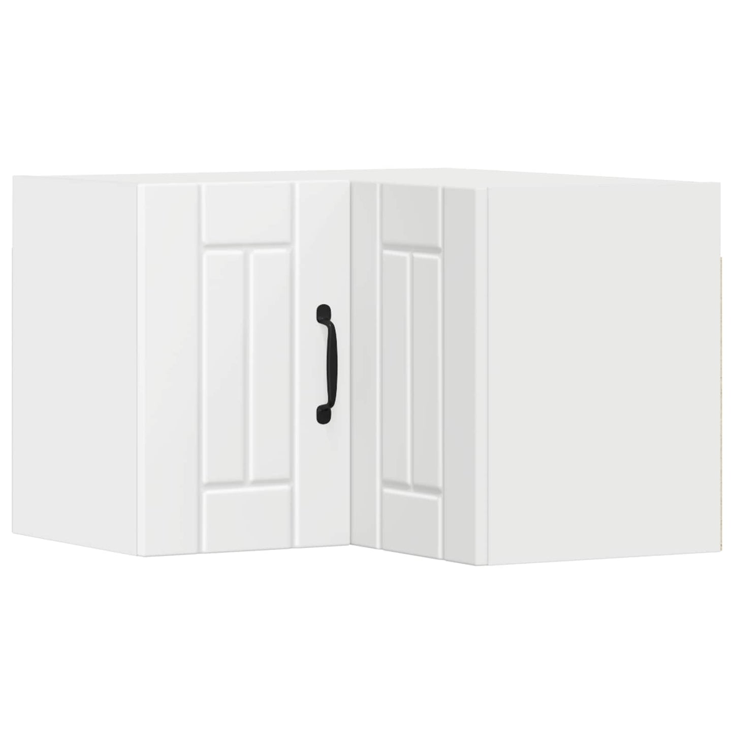 vidaXL Wall Corner Cabinet LUCCA White 57 x 57 x 40 cm Engineered Wood
