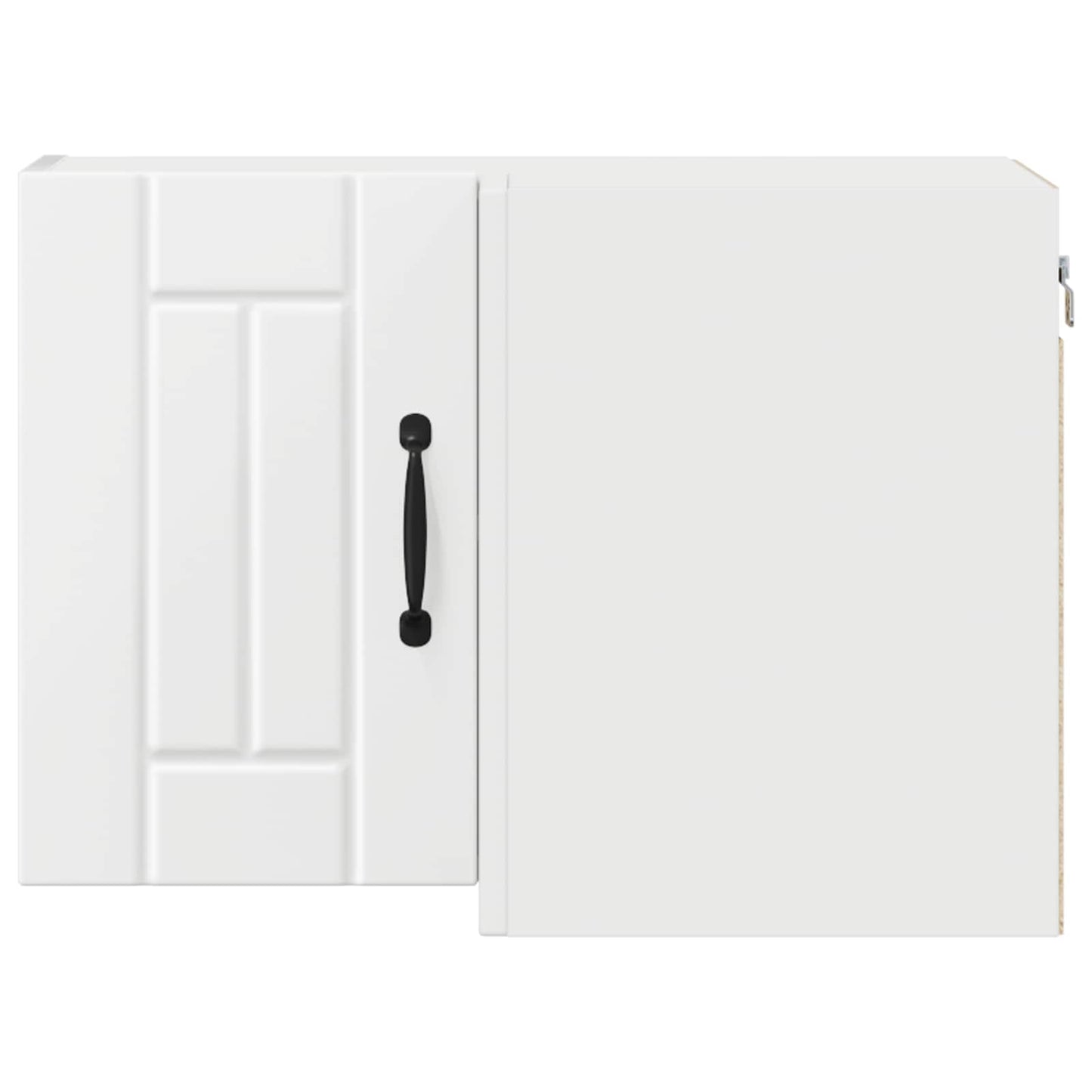 vidaXL Wall Corner Cabinet LUCCA White 57 x 57 x 40 cm Engineered Wood