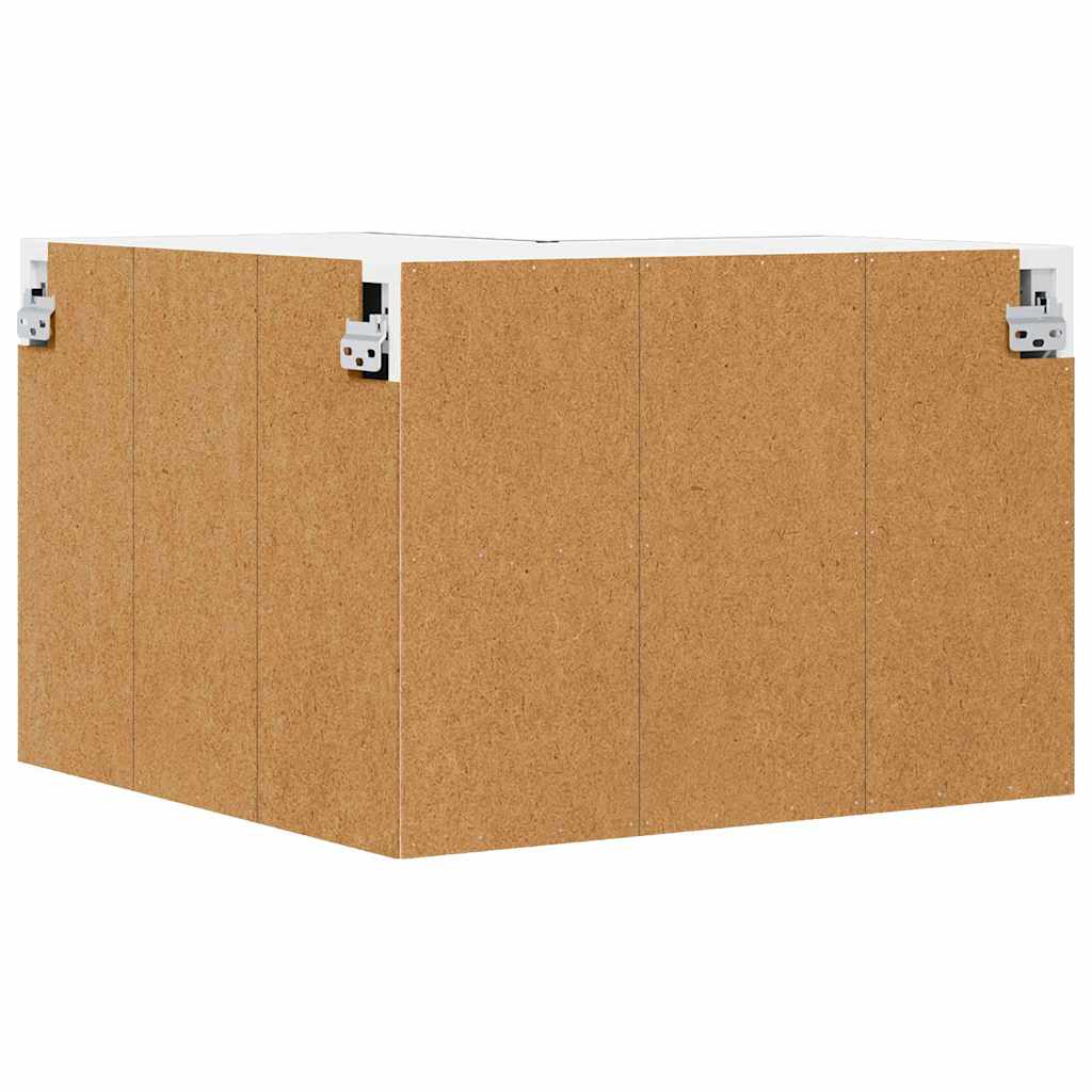 vidaXL Wall Corner Cabinet LUCCA Black 57 x 57 x 40 cm Engineered Wood