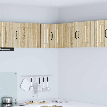 vidaXL Wall Corner Cabinet LUCCA Sonoma Oak 57 x 57 x 40 cm