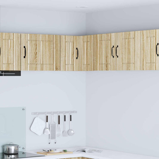 vidaXL Wall Corner Cabinet LUCCA Sonoma Oak 57 x 57 x 40 cm