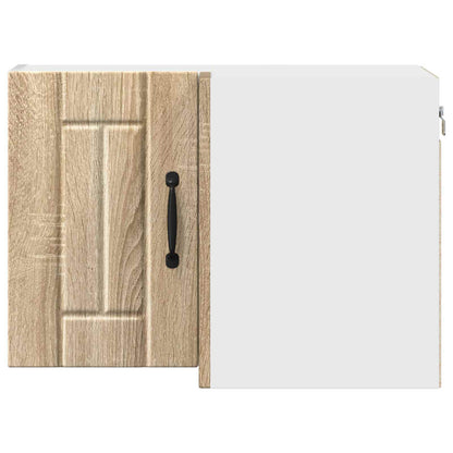 vidaXL Wall Corner Cabinet LUCCA Sonoma Oak 57 x 57 x 40 cm