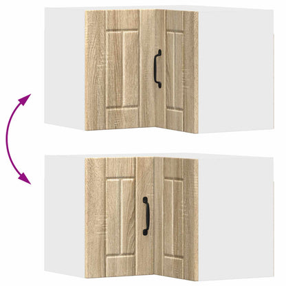 vidaXL Wall Corner Cabinet LUCCA Sonoma Oak 57 x 57 x 40 cm