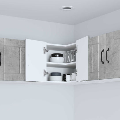 vidaXL Wall Corner Cabinet LUCCA Concrete Grey 57 x 57 x 40 cm