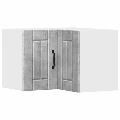 vidaXL Wall Corner Cabinet LUCCA Concrete Grey 57 x 57 x 40 cm