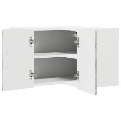 vidaXL Wall Corner Cabinet LUCCA Concrete Grey 57 x 57 x 40 cm