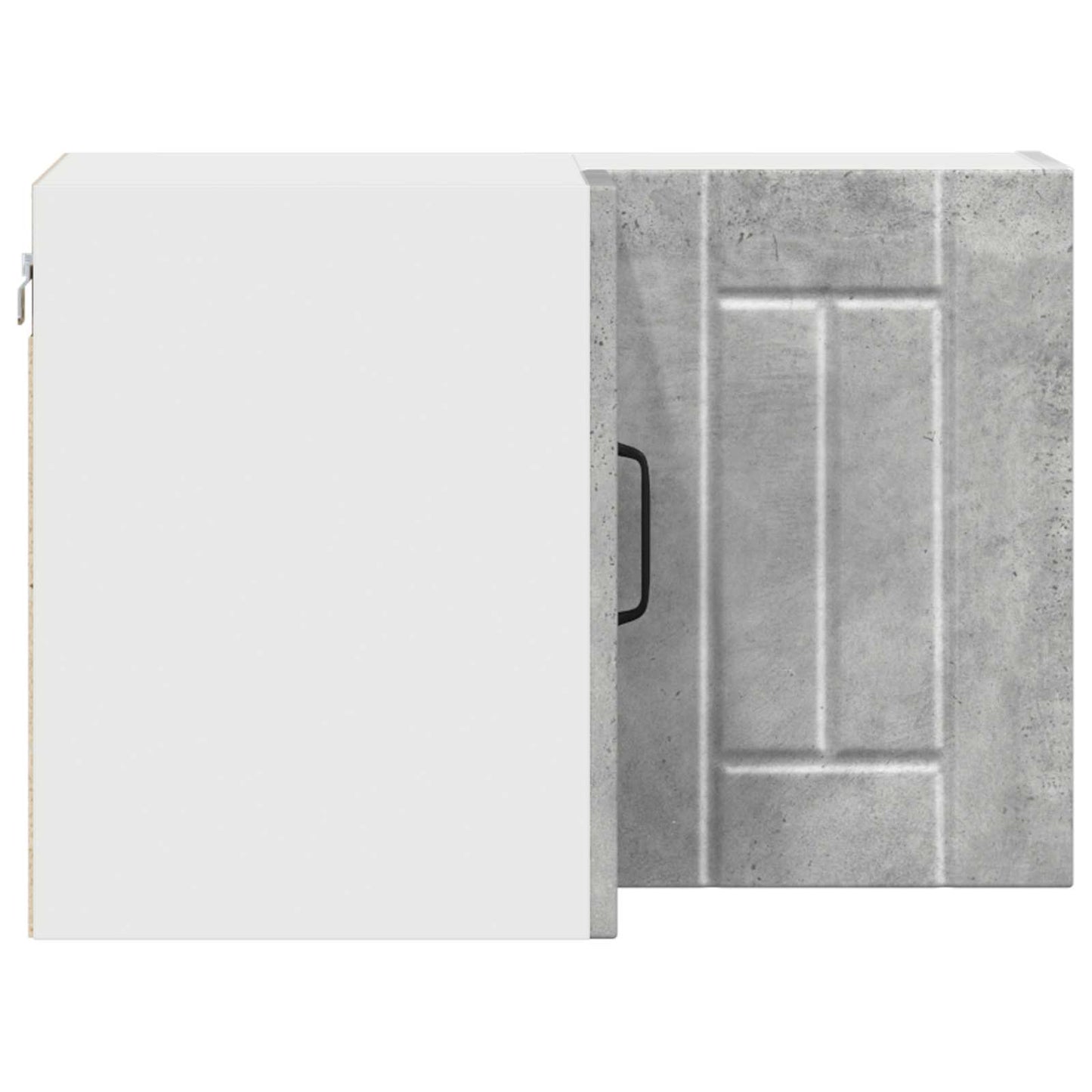 vidaXL Wall Corner Cabinet LUCCA Concrete Grey 57 x 57 x 40 cm