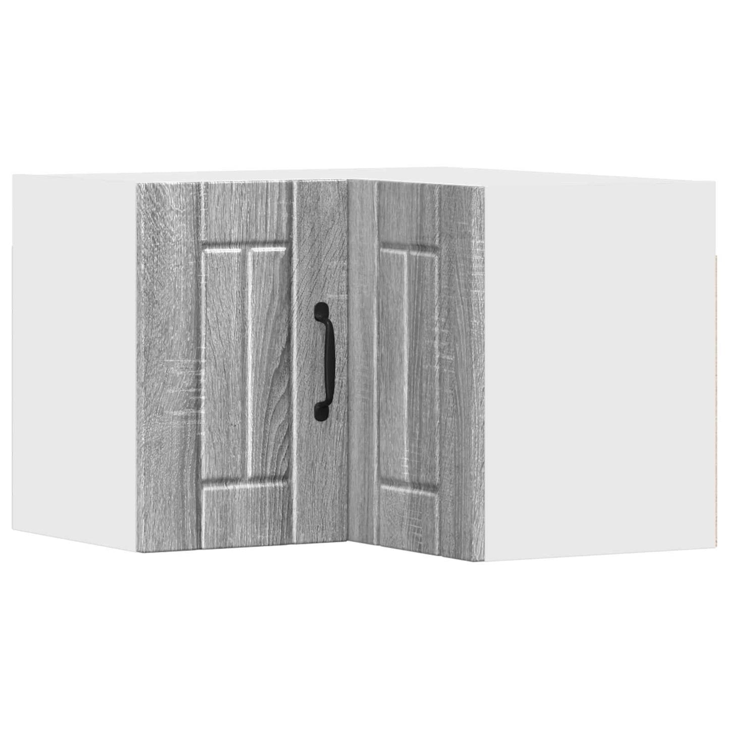 vidaXL Wall Corner Cabinet LUCCA Grey Sonoma 57 x 57 x 40 cm