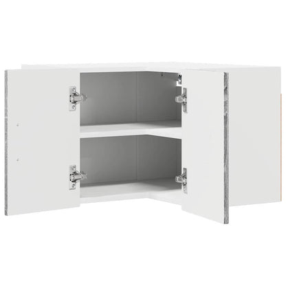 vidaXL Wall Corner Cabinet LUCCA Grey Sonoma 57 x 57 x 40 cm