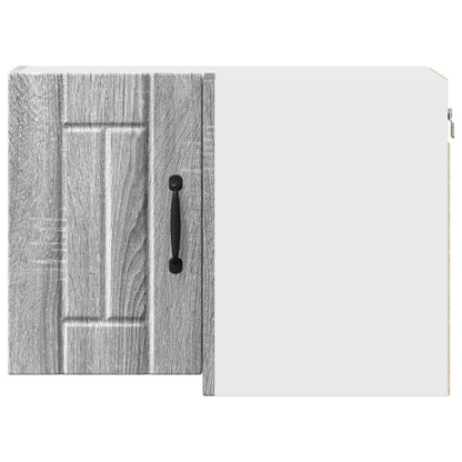 vidaXL Wall Corner Cabinet LUCCA Grey Sonoma 57 x 57 x 40 cm
