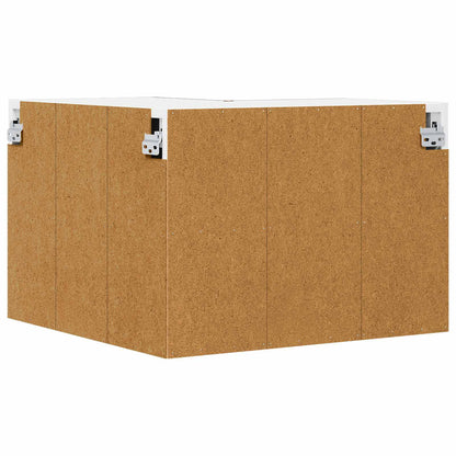 vidaXL Wall Corner Cabinet LUCCA Brown Oak 57 x 57 x 40 cm