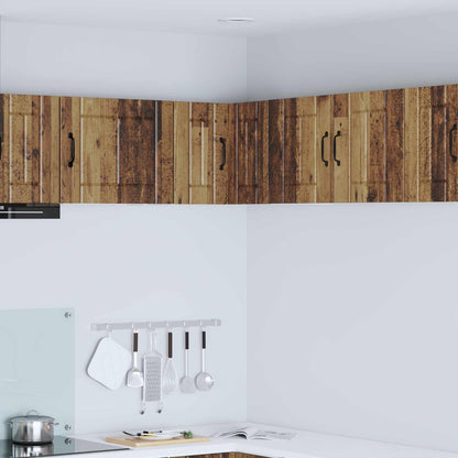 vidaXL Wall Corner Cabinet LUCCA Old Wood 57 x 57 x 40 cm