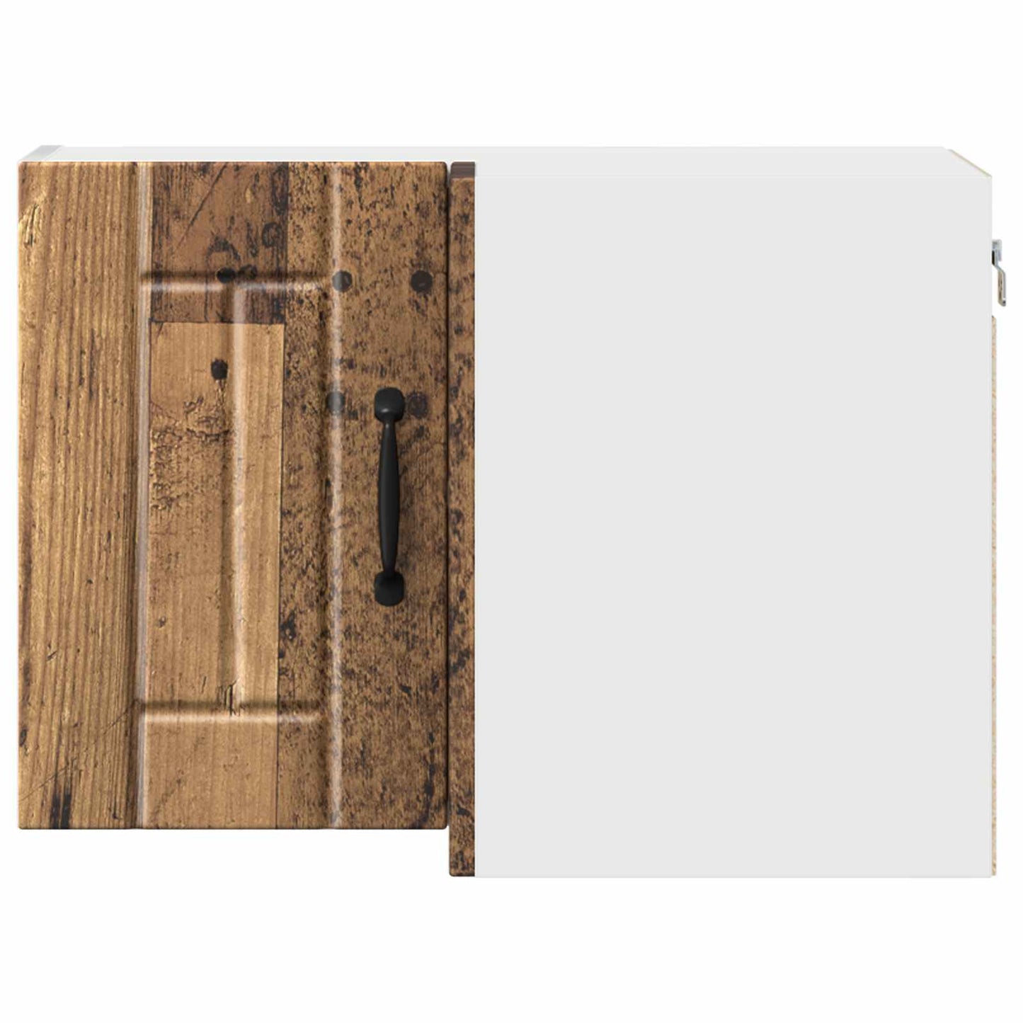vidaXL Wall Corner Cabinet LUCCA Old Wood 57 x 57 x 40 cm
