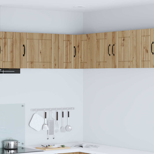 vidaXL Wall Corner Cabinet LUCCA Artisan Oak 57 x 57 x 40 cm
