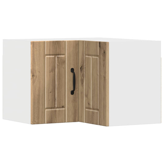 vidaXL Wall Corner Cabinet LUCCA Artisan Oak 57 x 57 x 40 cm