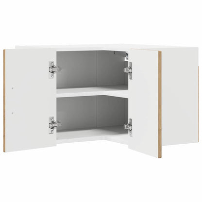 vidaXL Wall Corner Cabinet LUCCA Artisan Oak 57 x 57 x 40 cm