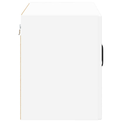 vidaXL Wall Glass Cabinet LUCCA White 60 x 31 x 40 cm Engineered Wood