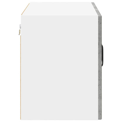 vidaXL Wall Glass Cabinet LUCCA 2 pcs Concrete Grey 60 x 31 x 40 cm