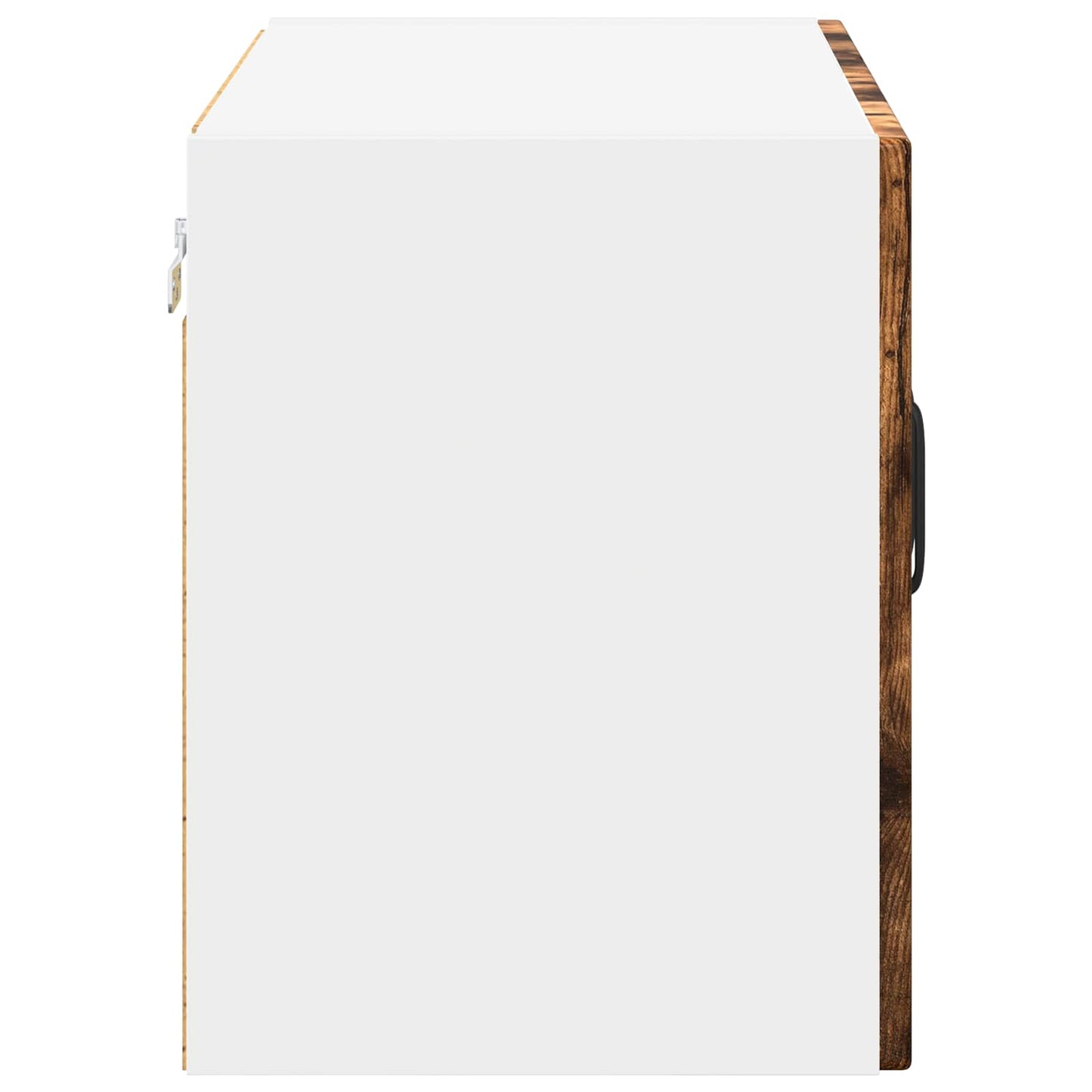 vidaXL Wall Glass Cabinet LUCCA Smoked Oak 60 x 31 x 40 cm