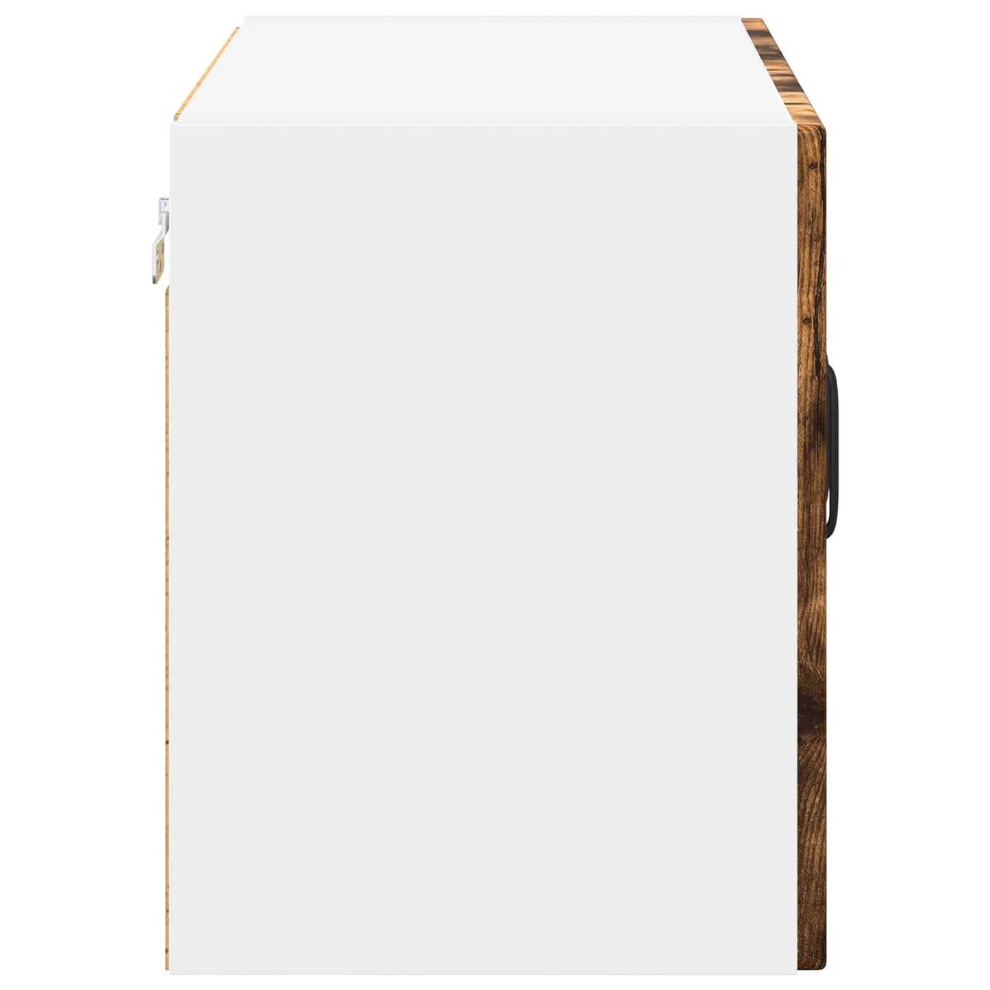 vidaXL Wall Glass Cabinet LUCCA Old Wood 60 x 31 x 40 cm