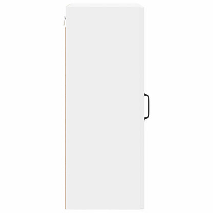 vidaXL Wall Glass Cabinet LUCCA White 40 x 31 x 80 cm Engineered Wood