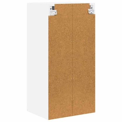 vidaXL Wall Glass Cabinet LUCCA 2 pcs White 40 x 31 x 80 cm