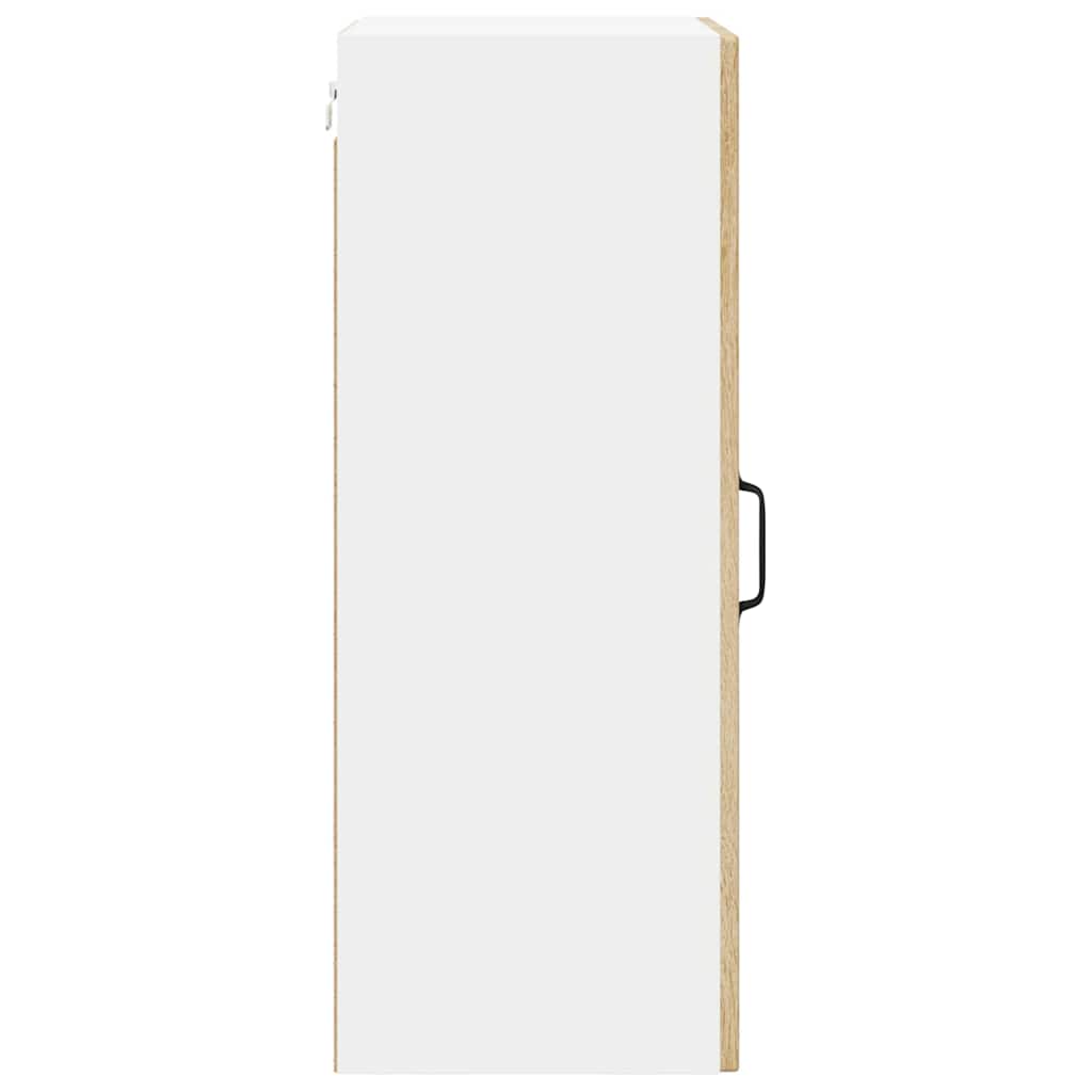 vidaXL Wall Glass Cabinet LUCCA Sonoma Oak 40 x 31 x 80 cm