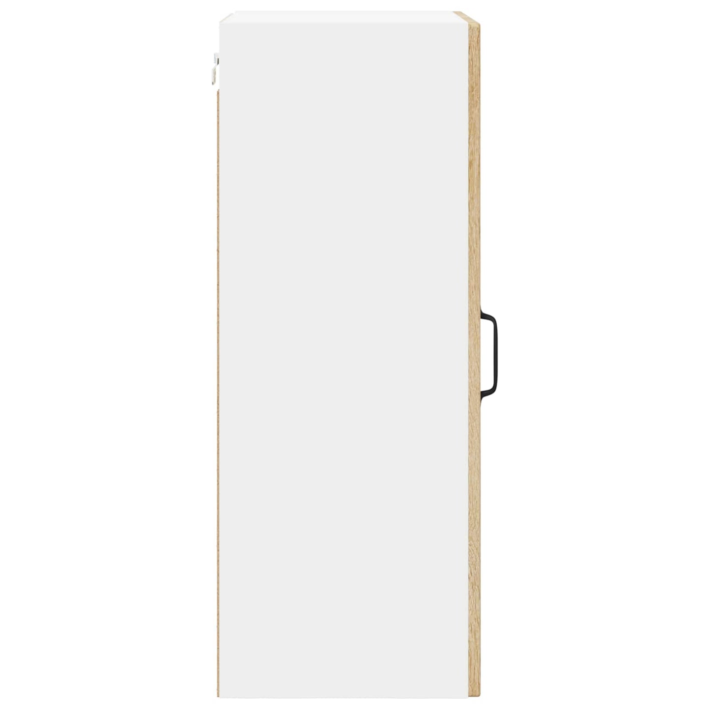 vidaXL Wall Glass Cabinet LUCCA 2 pcs Sonoma Oak 40 x 31 x 80 cm