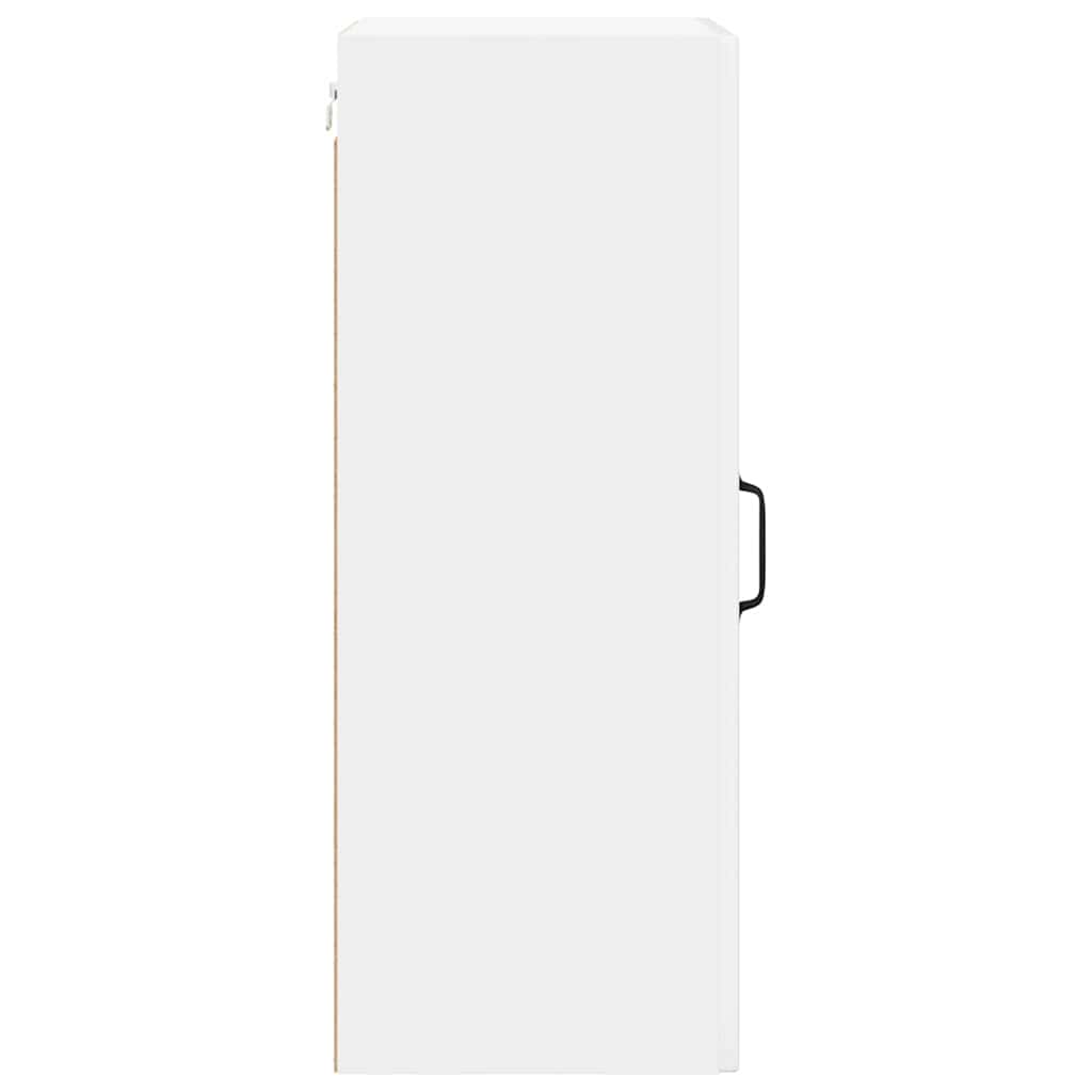 vidaXL Wall Glass Cabinet LUCCA 2 pcs High Gloss White 40 x 31 x 80 cm