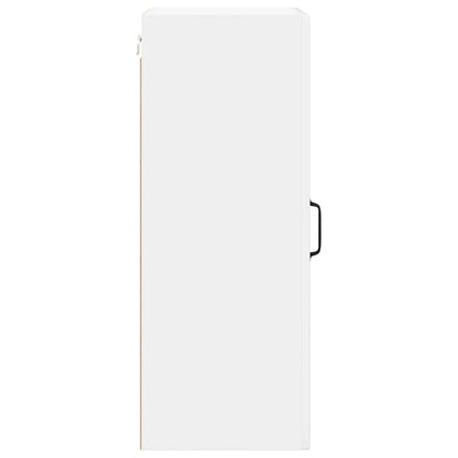vidaXL Wall Glass Cabinet LUCCA 2 pcs High Gloss White 40 x 31 x 80 cm