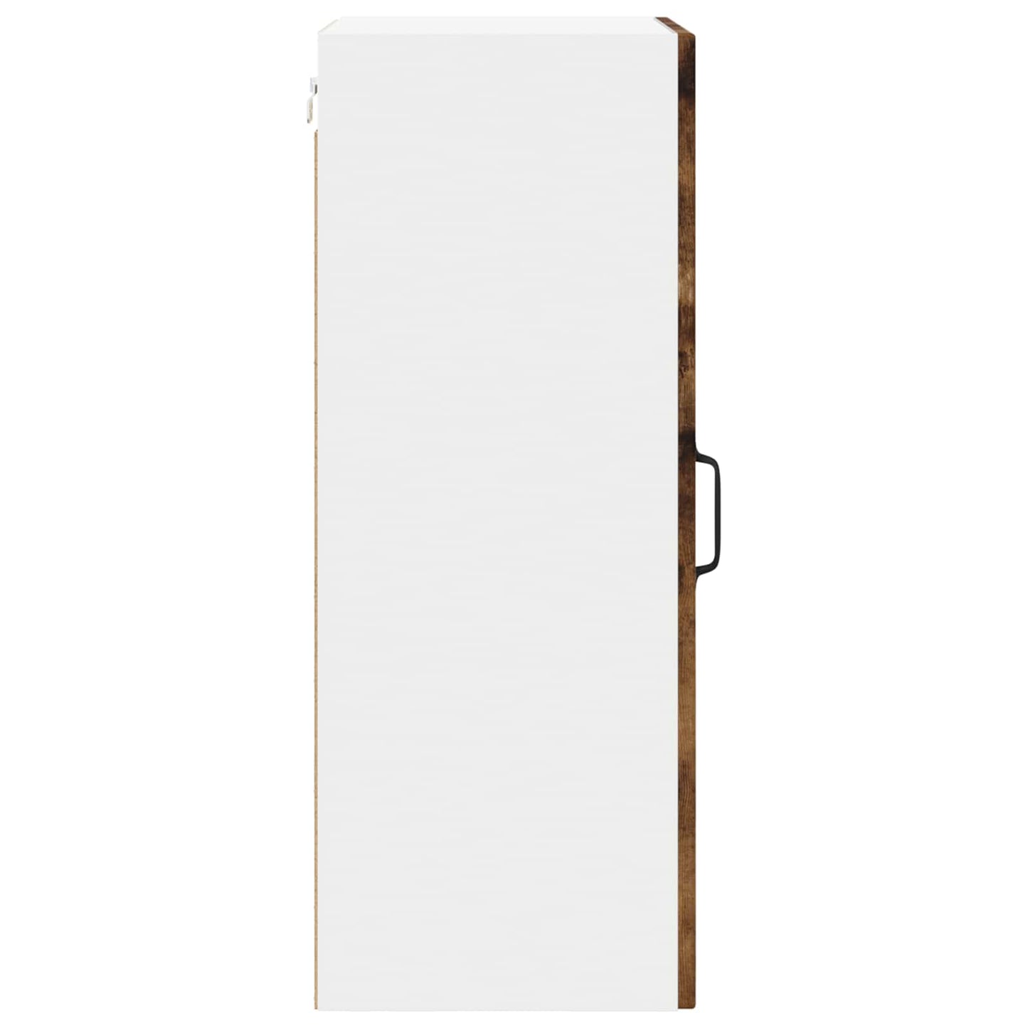 vidaXL Wall Glass Cabinet LUCCA Smoked Oak 40 x 31 x 80 cm