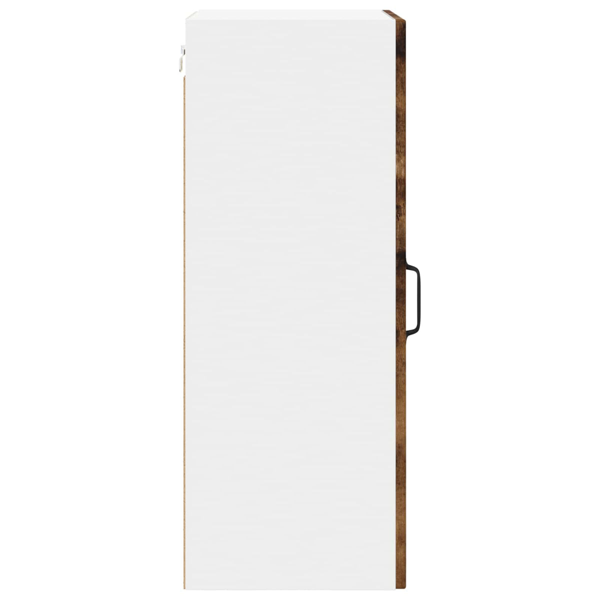 vidaXL Wall Glass Cabinet LUCCA 2 pcs Smoked Oak Engineered Wood