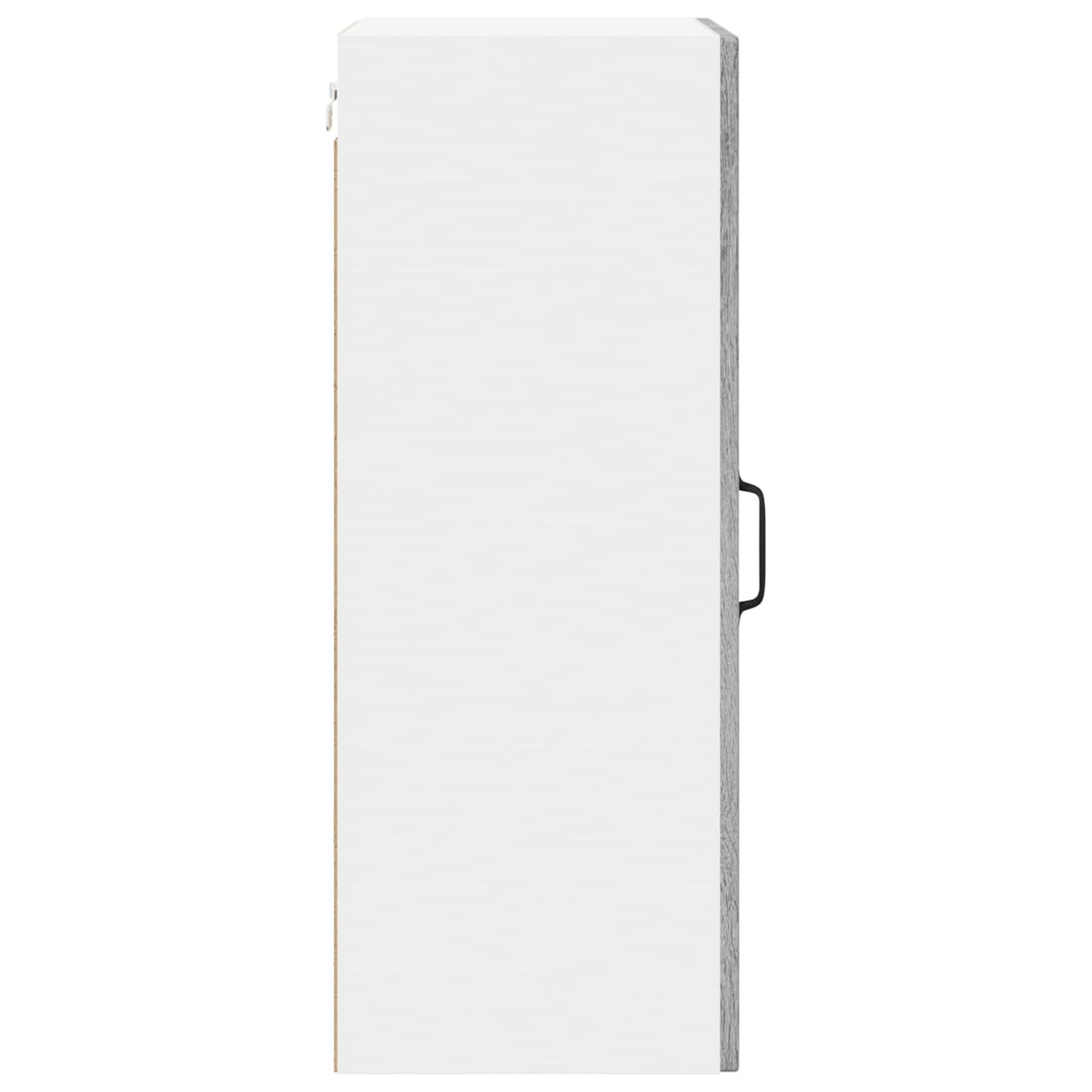 vidaXL Wall Glass Cabinet LUCCA Grey Sonoma 40 x 31 x 80 cm