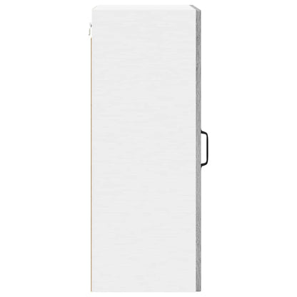 vidaXL Wall Glass Cabinet LUCCA 2 pcs Grey Sonoma 40 x 31 x 80 cm